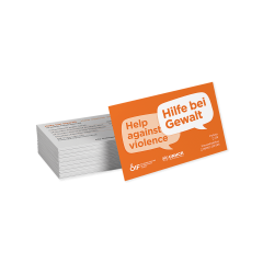 Ein Stapel Visitenkarten