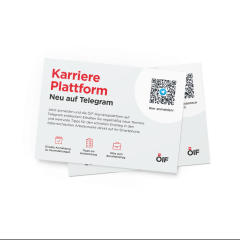 Flyer Karriereplattform Telegram