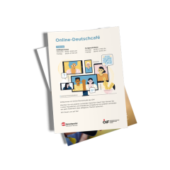 Flyer Online-Deutschcafé