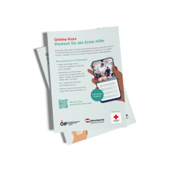 Flyer Deutsch für die Erste Hilfe