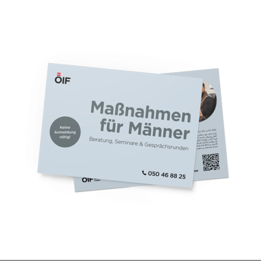 Flyer Maßnahmen für Männer