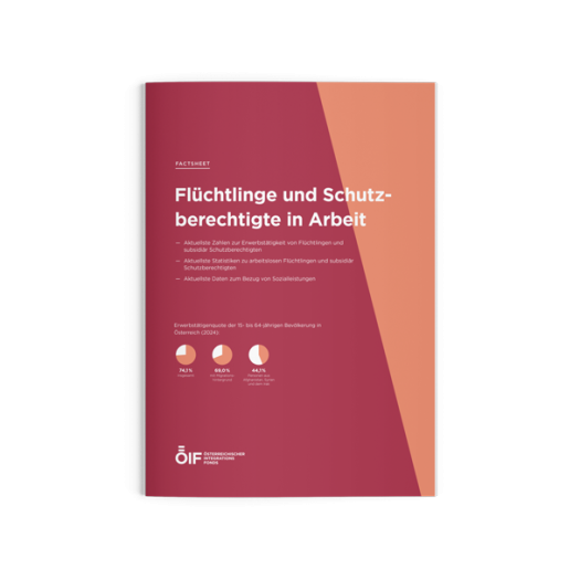 Factsheet Flüchtlinge und Schutzberechtigte in Arbeit