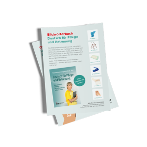Flyer Bildw&ouml;rterbuch Pflege